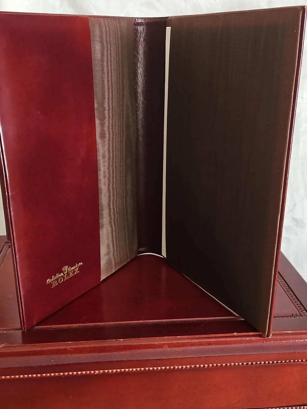 Rolex Leather Notebook Cover, 5.5" x 8" - Picture 4 of 9